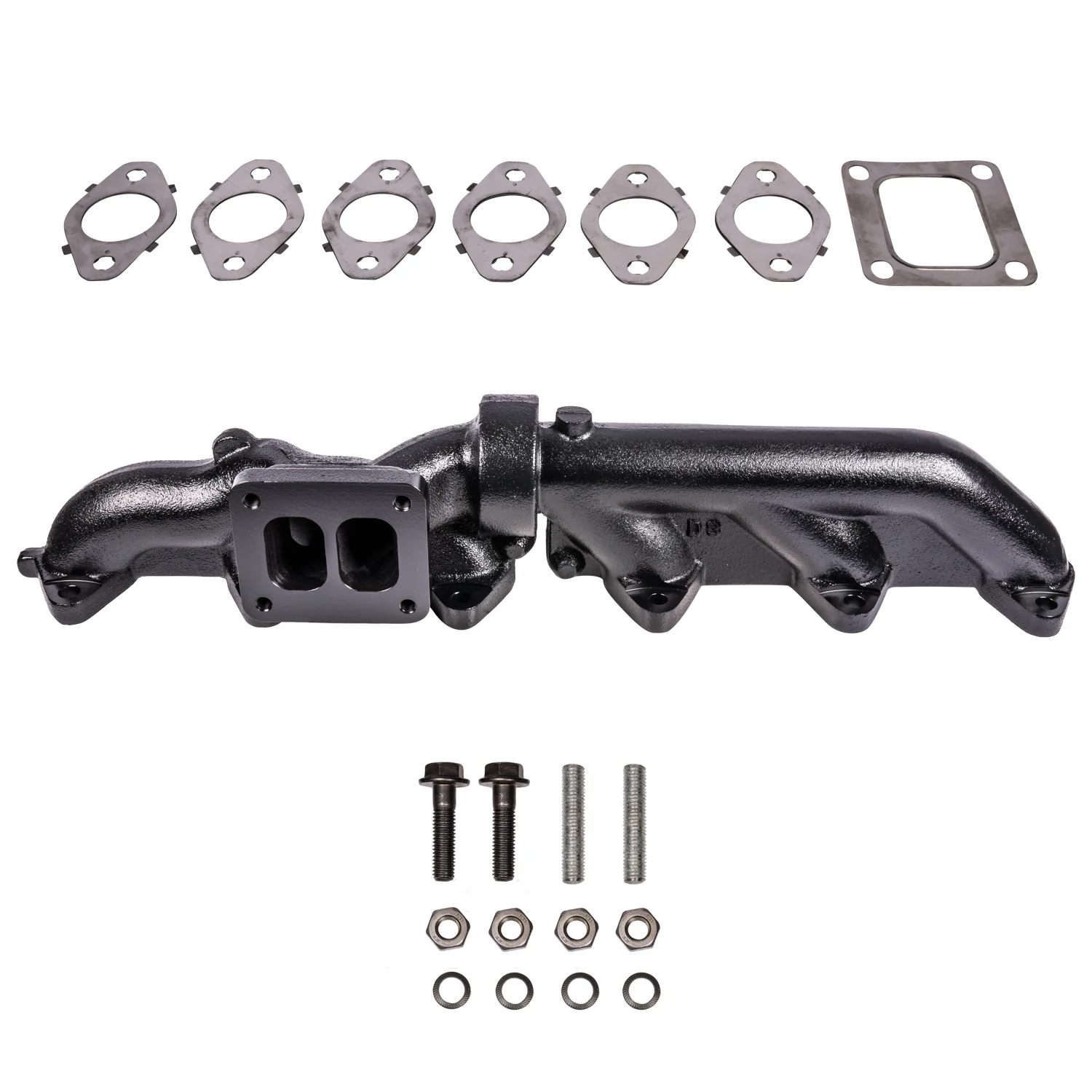 ATS Pulse Flow Exhaust Manifold Kit Fits 2003-2007 5.9L Cummins 2-Piece T3 T4 With Optional Premium Hardware And Gaskets - Image 6